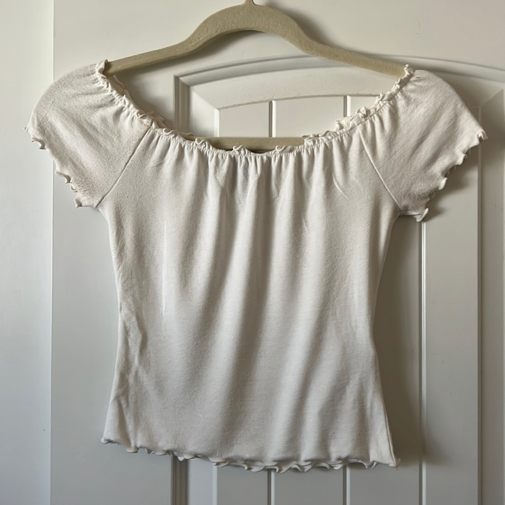 Lettuce-trim crop top